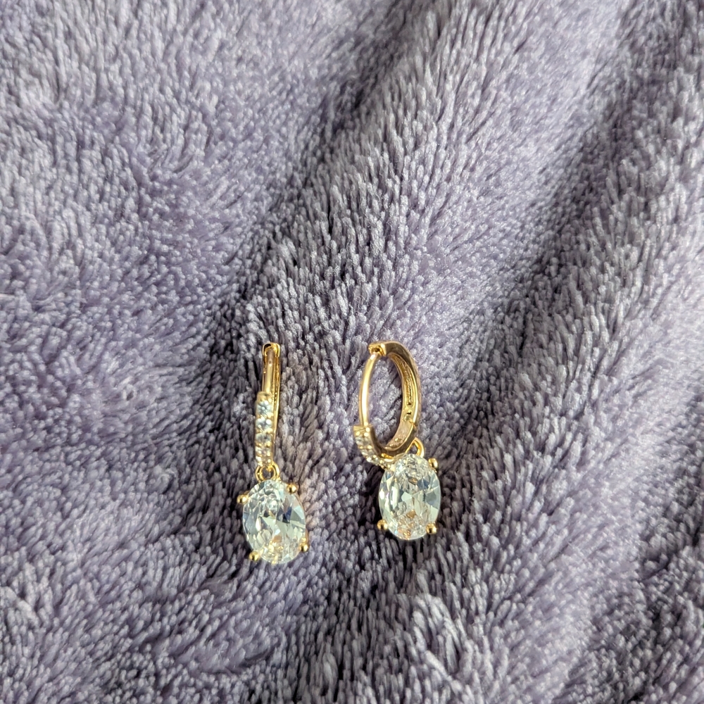 Women's Gold and Silver Hoop Earrings